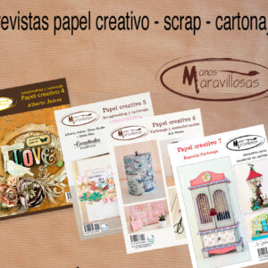 Super oferta 4 revistas papel creativo, scrap y cartonaje